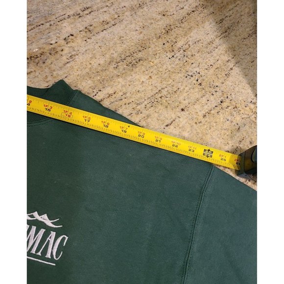 Russell Athletic Pro Size L Reverse Weave Sweatshirt Green Wesmac New * stains* - Picture 3 of 12